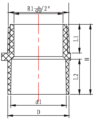 CONNECTEUR FER MÂLE