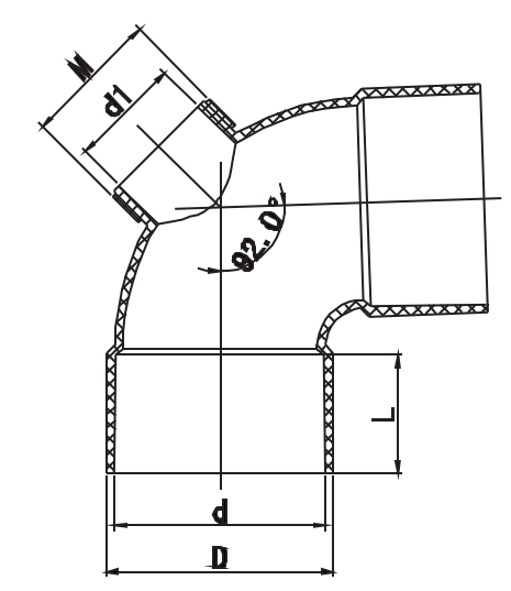 COUDE 88° ACCÈS ARRIÈRE F/F