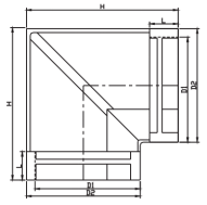 RWGA004-1 COIN INTÉRIEUR 90°