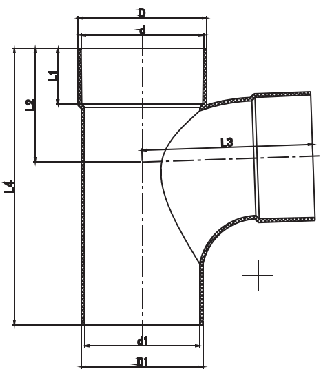 AUDT09 JONCTION 88° M/F