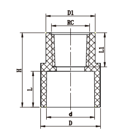 Adaptateur femelle réducteur PVC SCH40