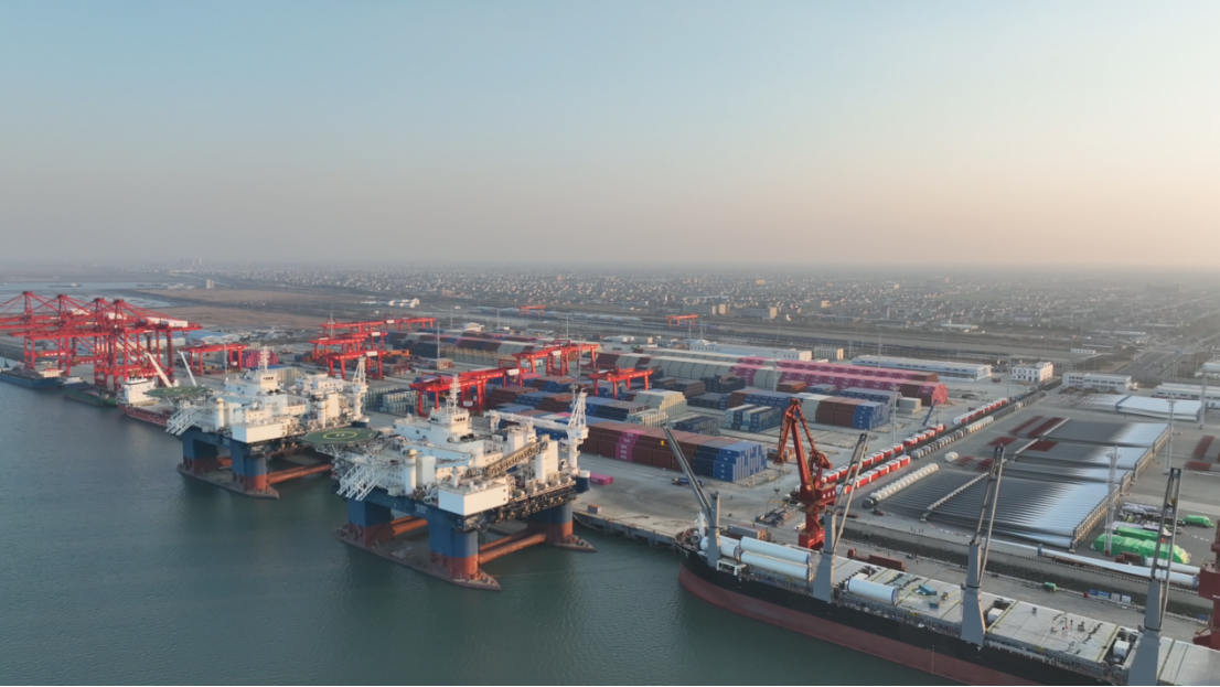 Port de Nantong dans la province du Jiangsu