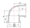 USII003 Coude 90°