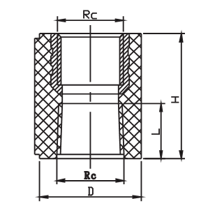 Adaptateur femelle avec laiton TPF013