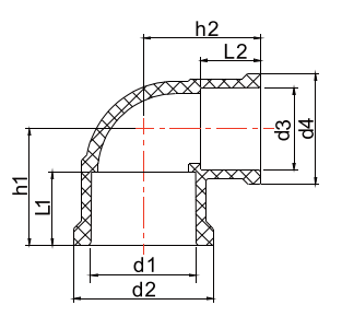 USII004 Coude réducteur