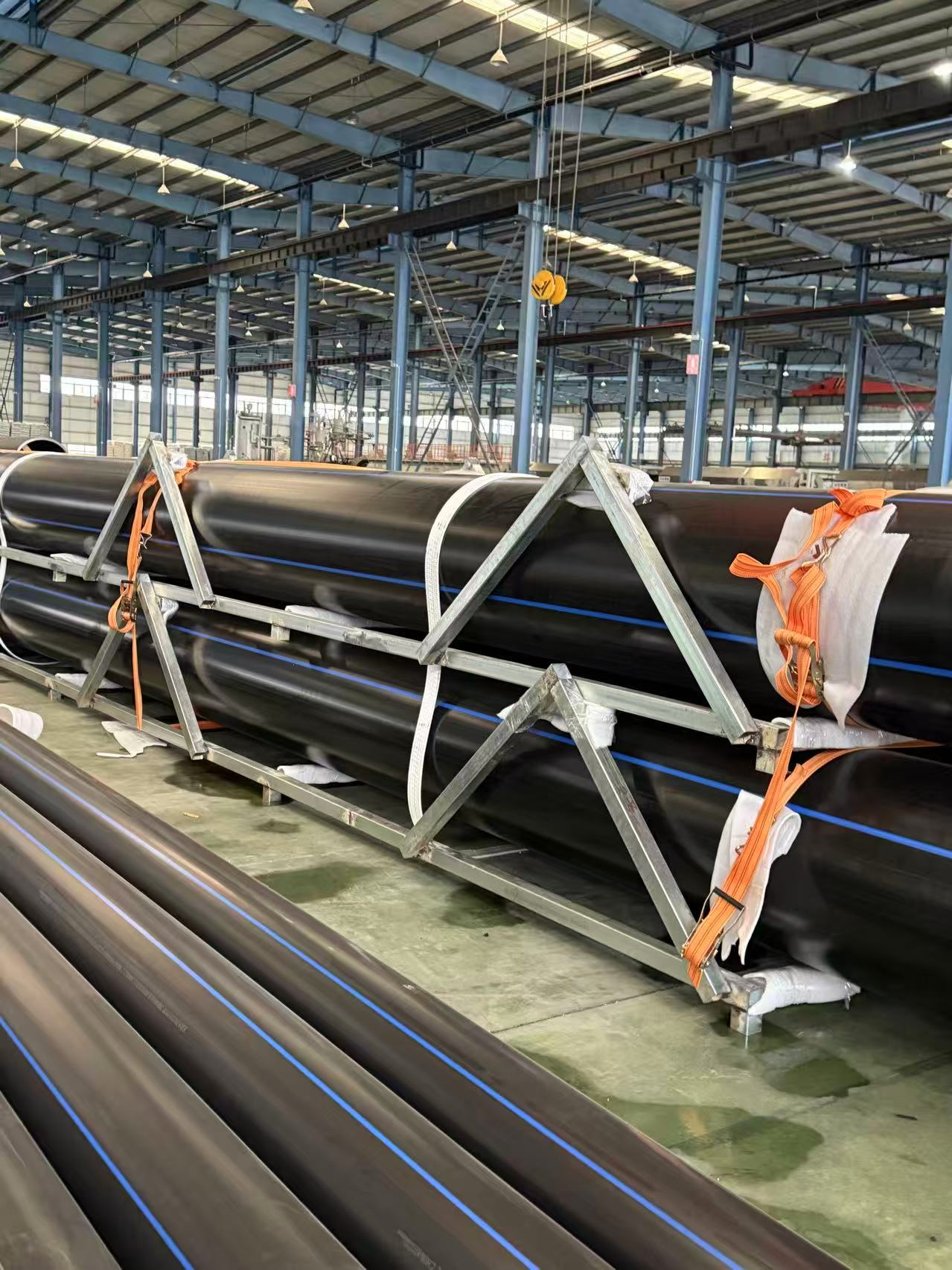 protection de cadre en acier de tuyau de HDPE