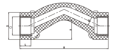 Pont fileté femelle en laiton