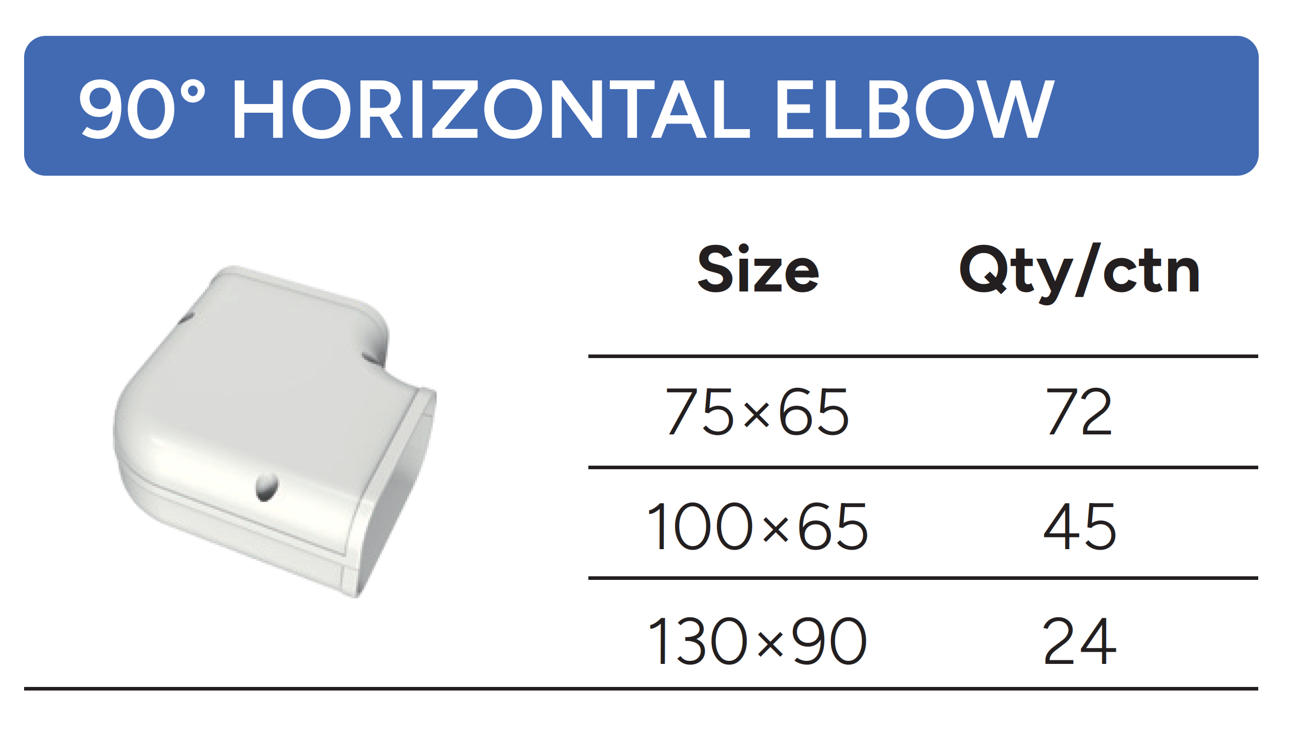 COUDE HORIZONTAL 90&deg;