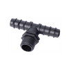 Té fileté mâle barbelé