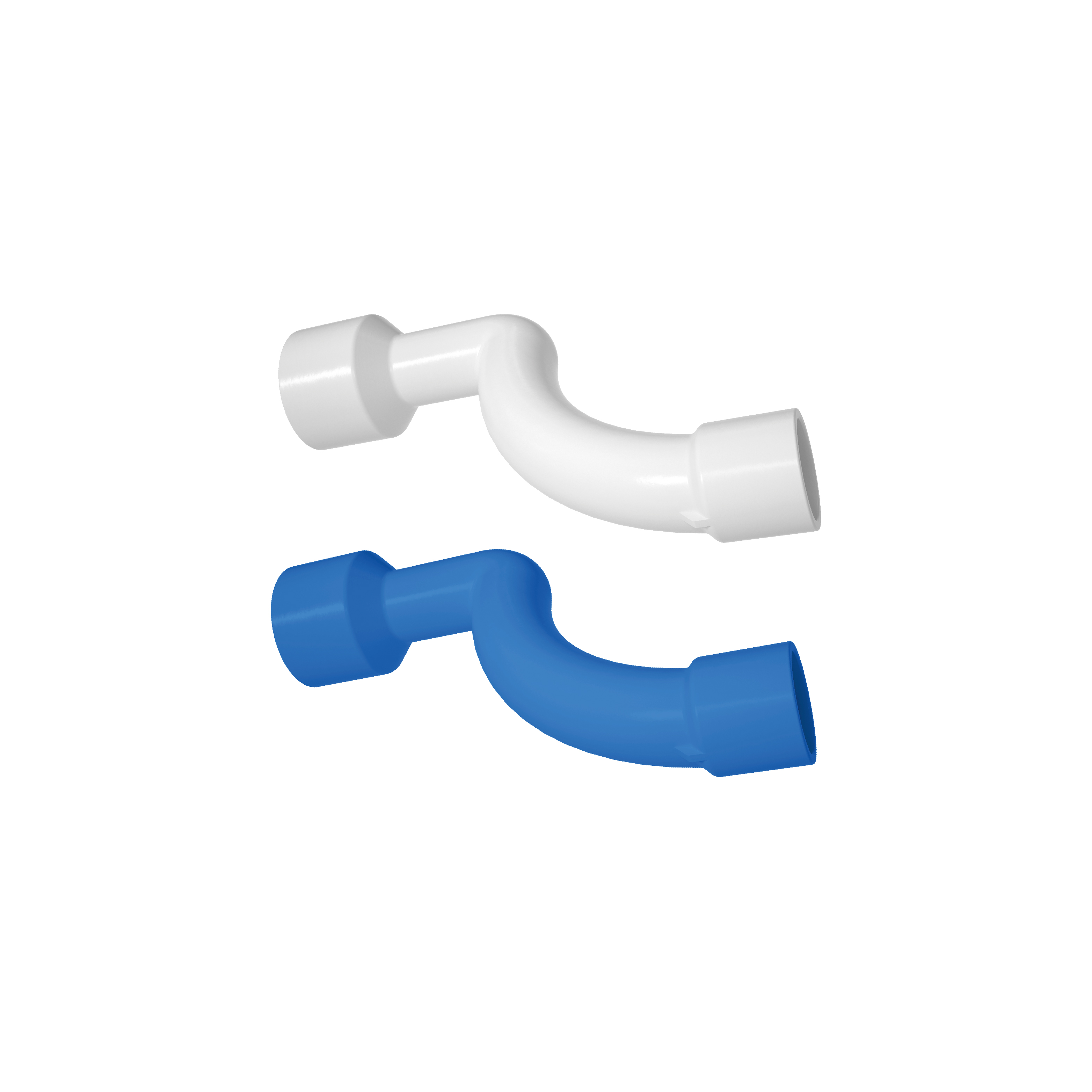 Raccord de condensat CVC long coude